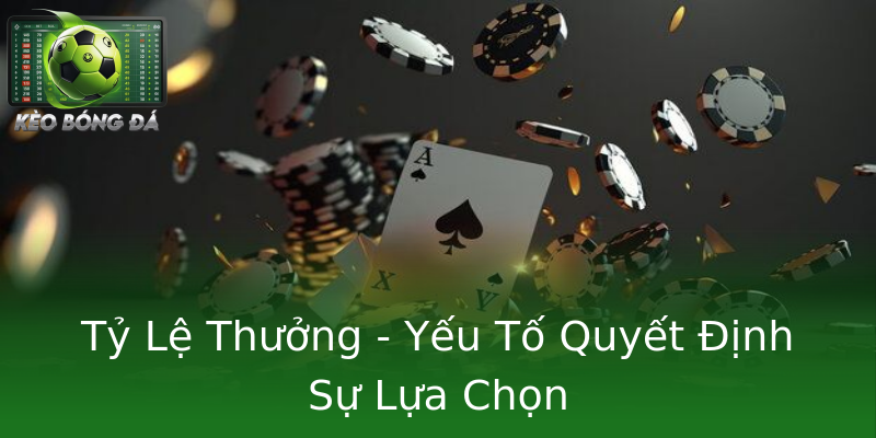 Tỷ Lệ Thưởng - Yếu Tố Quyết Định Sự Lựa Chọn Tỷ Lệ Thưởng - Yếu Tố Quyết Định Sự Lựa Chọn